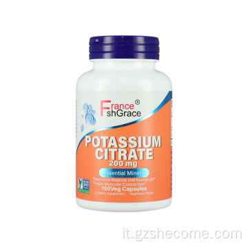 Elettrolitico di potassio Elettrolitico Capsule di citrato di potassio